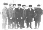 Участники Великой Отечественной войны села Локосово. С.И. Третьяков  - второй слева. 1970-е г
