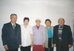 Ракчеева Л.М. (в дев. Байнакова) на встрече с двоюродными братьями и сестрами. 2004 г.
